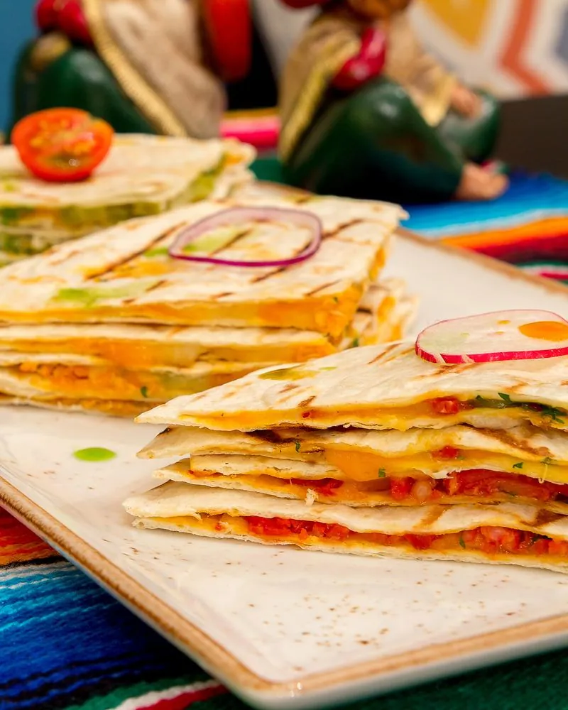 Quesadilla Agave ant spalvoto serape
